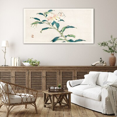 Glasbild Florale Eleganz