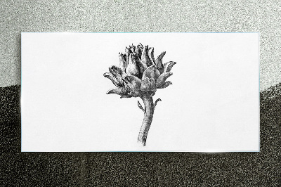 Glasbild Florale Eleganz