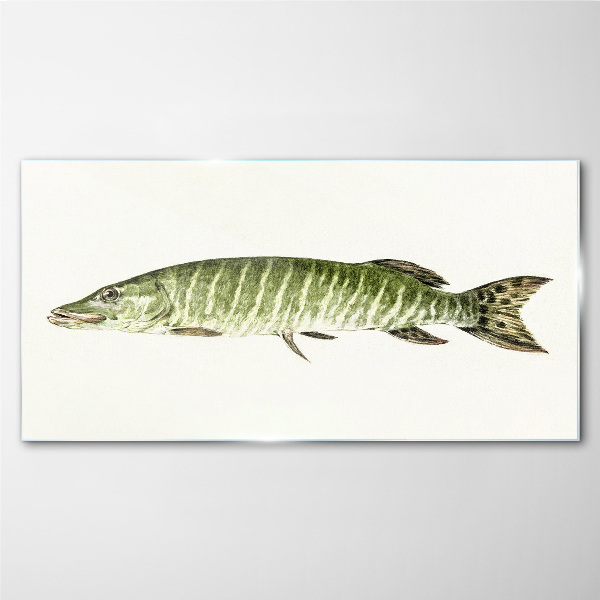 Glasbild Muskie in seinem natürlichen Lebensraum