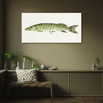 Glasbild Muskie in seinem natürlichen Lebensraum