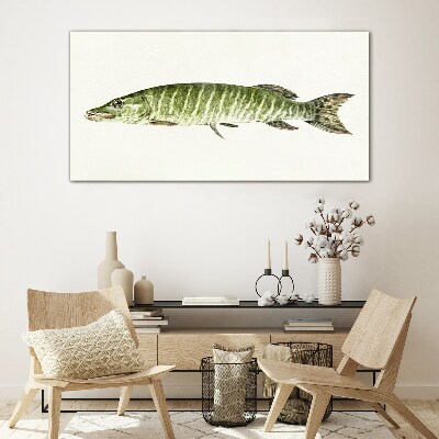 Glasbild Muskie in seinem natürlichen Lebensraum