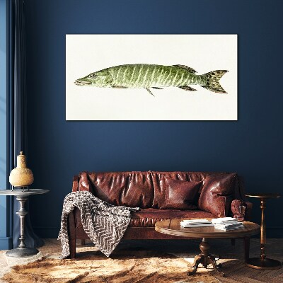 Glasbild Muskie in seinem natürlichen Lebensraum