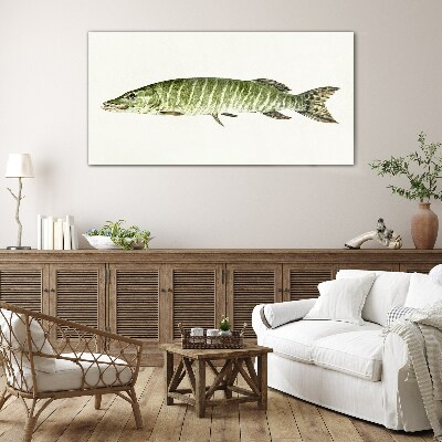 Glasbild Muskie in seinem natürlichen Lebensraum