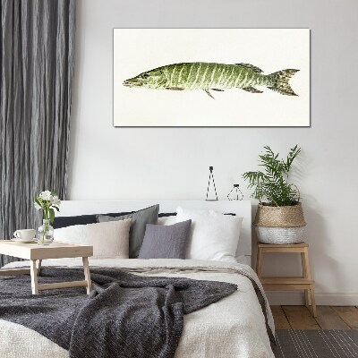 Glasbild Muskie in seinem natürlichen Lebensraum