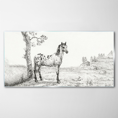 Bild auf glas Tierpferd zeichnen