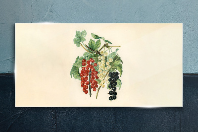 Glasbild Fruchtbouquet mit Johannisbeeren