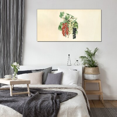 Glasbild Fruchtbouquet mit Johannisbeeren