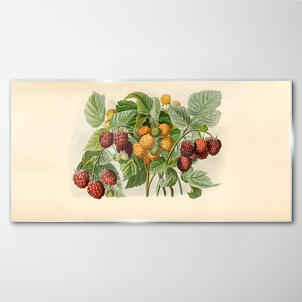 Foto auf glas Fruchtiges Bouquet nach Himbeeren und Brombeeren