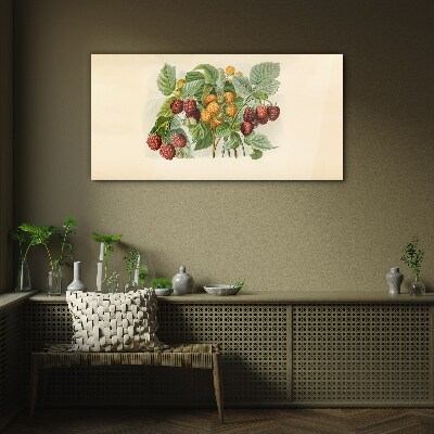Foto auf glas Fruchtiges Bouquet nach Himbeeren und Brombeeren