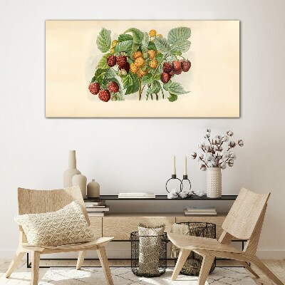 Foto auf glas Fruchtiges Bouquet nach Himbeeren und Brombeeren