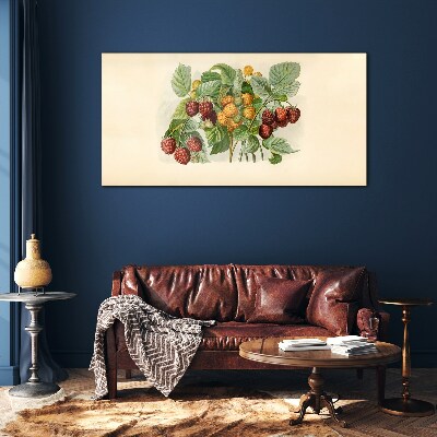 Foto auf glas Fruchtiges Bouquet nach Himbeeren und Brombeeren