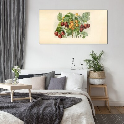 Foto auf glas Fruchtiges Bouquet nach Himbeeren und Brombeeren