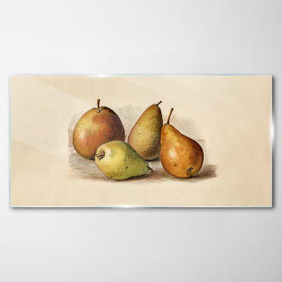 Glasbild Früchte in harmonischen Farbtönen