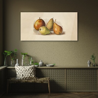Glasbild Früchte in harmonischen Farbtönen