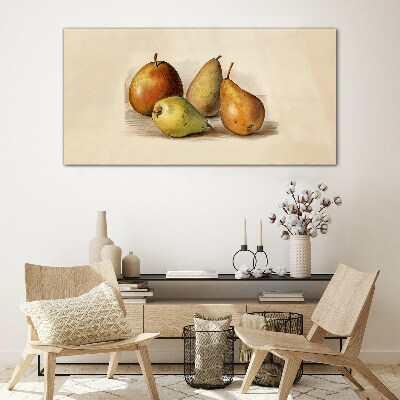 Glasbild Früchte in harmonischen Farbtönen