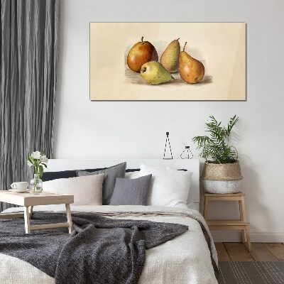 Glasbild Früchte in harmonischen Farbtönen