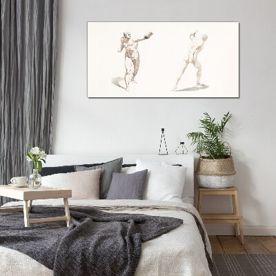 Glasbild Bewegung und Ausdruck in der Handlung