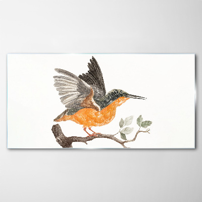 Glasbild Kaninchen im Flug