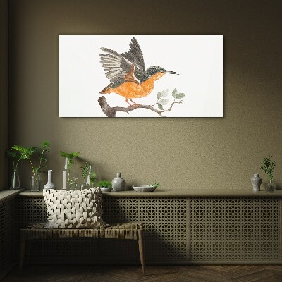 Glasbild Kaninchen im Flug