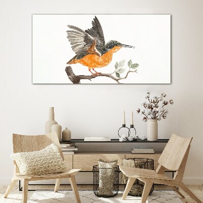 Glasbild Kaninchen im Flug