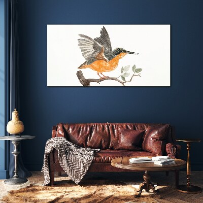 Glasbild Kaninchen im Flug