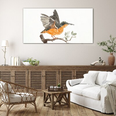 Glasbild Kaninchen im Flug