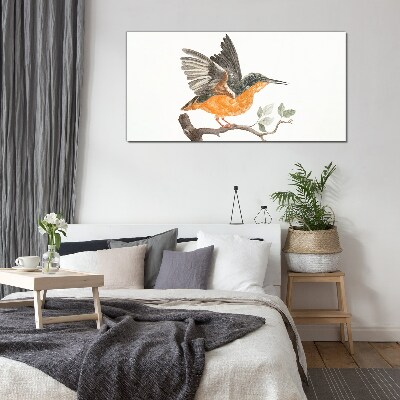Glasbild Kaninchen im Flug