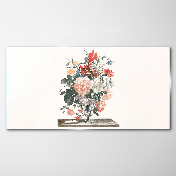 Bild auf glas Blumenarrangement in einer Vase