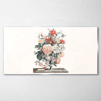 Bild auf glas Blumenarrangement in einer Vase