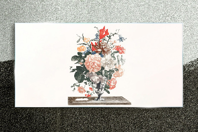 Bild auf glas Blumenarrangement in einer Vase