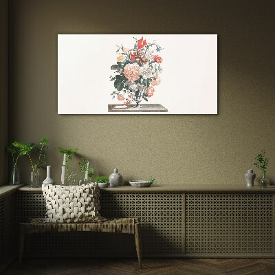 Bild auf glas Blumenarrangement in einer Vase