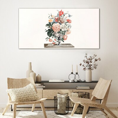 Bild auf glas Blumenarrangement in einer Vase