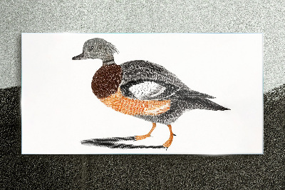 Bild auf glas drucken Ente im grafischen Stil