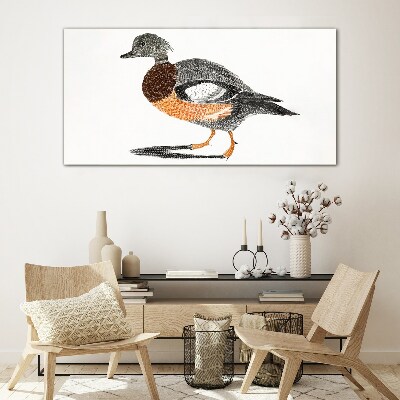 Bild auf glas drucken Ente im grafischen Stil
