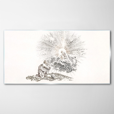 Glasbild Gebet angesichts der Göttlichkeit