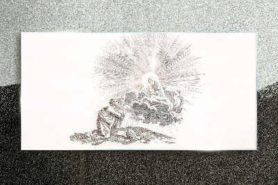 Glasbild Gebet angesichts der Göttlichkeit