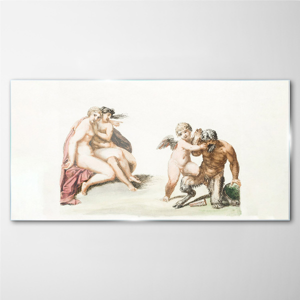 Foto auf glas Eine mythologische Begegnung im Glanz der Liebe