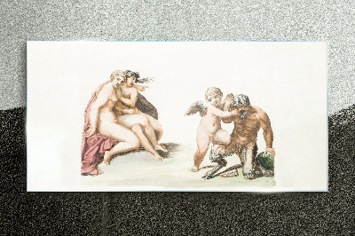 Foto auf glas Eine mythologische Begegnung im Glanz der Liebe