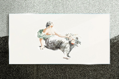 Glasbild Blumenmuse
