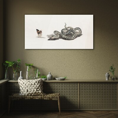 Glasbild Begegnung in der Natur