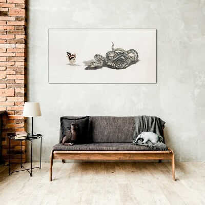 Glasbild Begegnung in der Natur