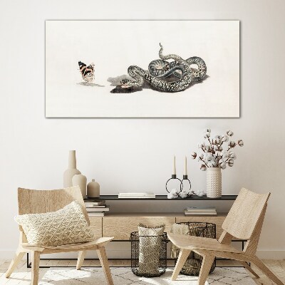 Glasbild Begegnung in der Natur