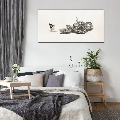 Glasbild Begegnung in der Natur