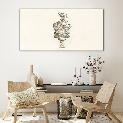 Foto glasbild Der Charme einer klassischen Vase