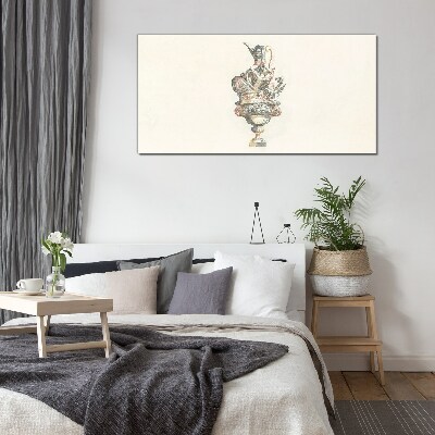 Foto glasbild Der Charme einer klassischen Vase
