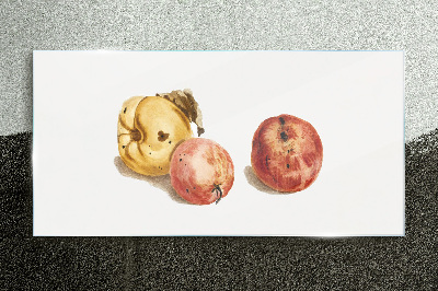 Glasbild Früchte in Pastelltönen