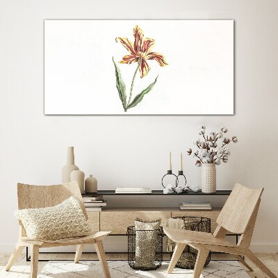 Foto auf glas Blumenarrangement in warmen Farben