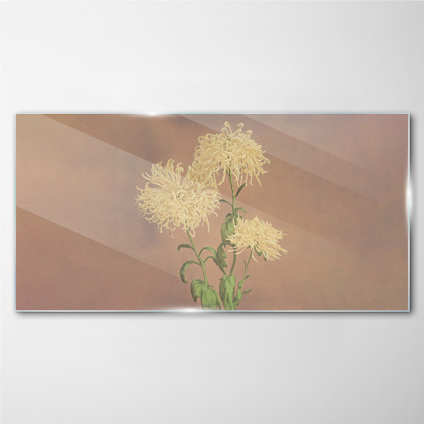 Glasbild Ein floraler Traum in Pastelltönen