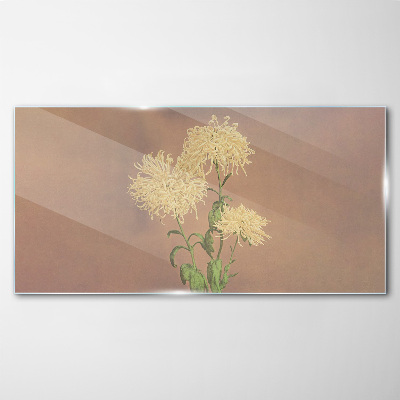 Glasbild Asiatische Blumen