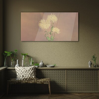 Glasbild Ein floraler Traum in Pastelltönen